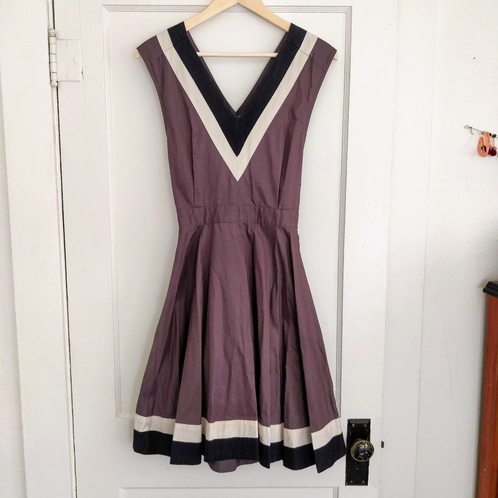 Dear Creatures Anthropologie Garden Striped Dress